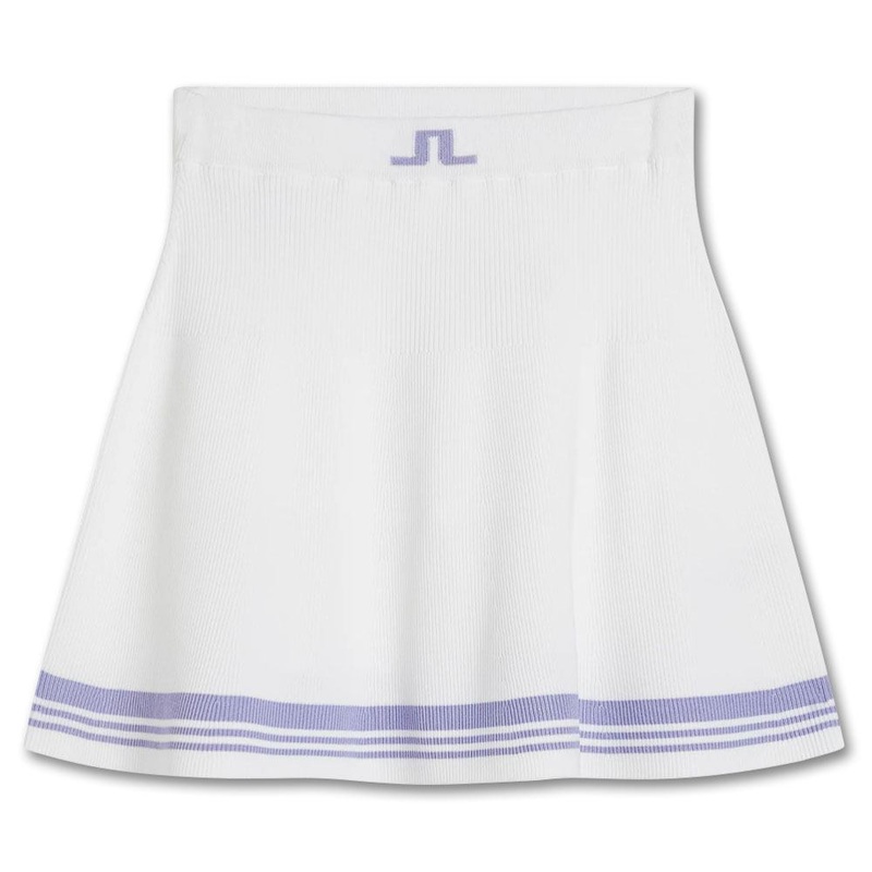 J.Lindeberg Frida Stripe Knitted FW Golf Skirt White – FW23 Women