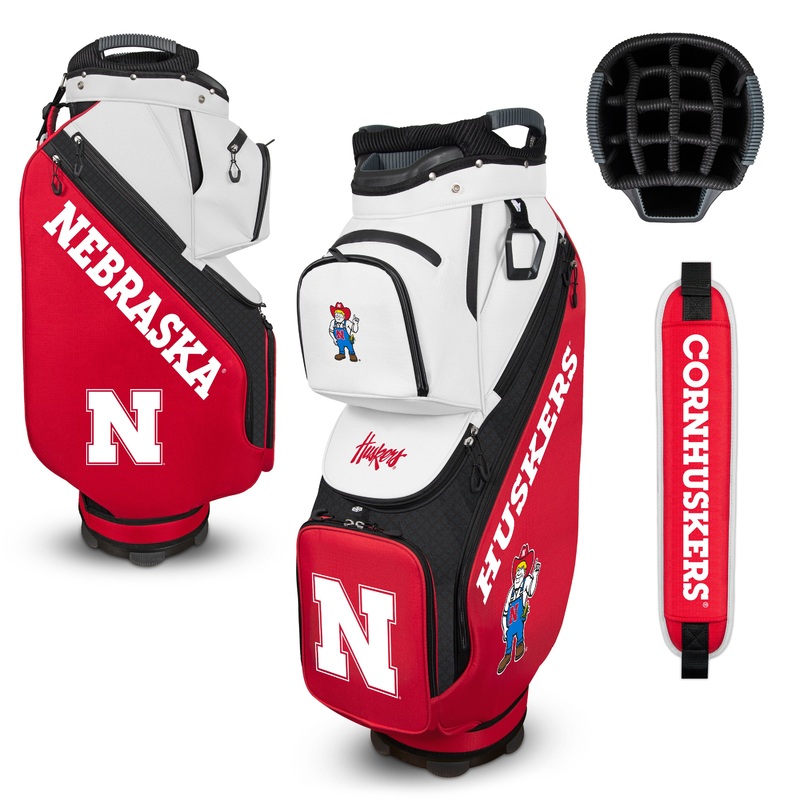 NCAA Team Effort Clubhouse Cooler Nebraksa Cornhusker Cart Bag