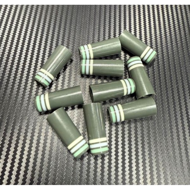 Custom Iron Ferrules 10 Pack – Gray/Teal/White