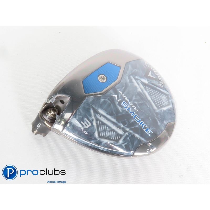 New! Left Handed Callaway PARADYM Ai Smoke MAX D 15* 3 Wood – Head Only – 432242