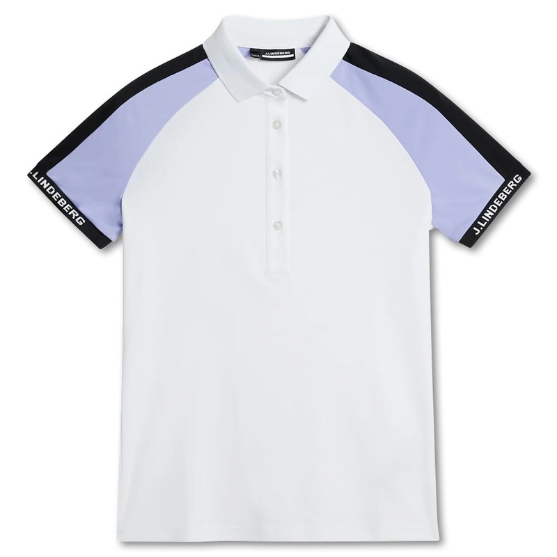 J.Lindeberg Perinne Golf Polo White – FW23 Women