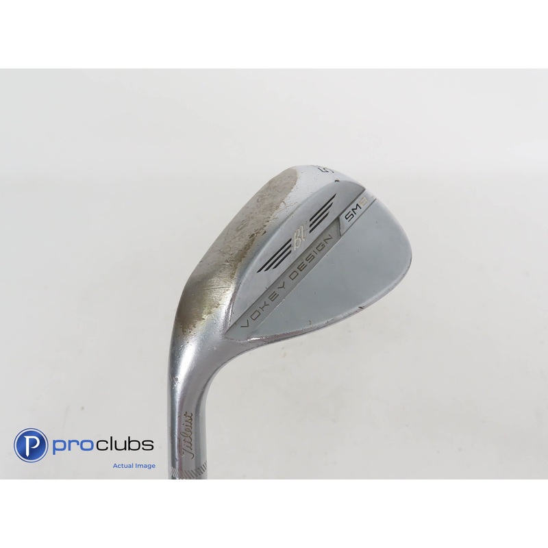 Left Handed Titleist SM8 Chrome (12*) S-Grind 56* Wedge- Vokey Wedge Flex 359207
