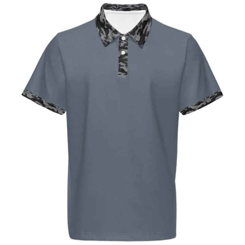 Men’s Classic Fit Camo Trim Stretch Polo