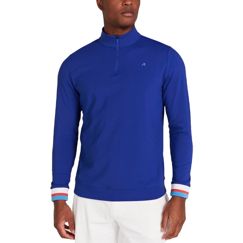 Redvanly Hayden Quarter Zip Golf Pullover Mazarine Blue – SS24 Men