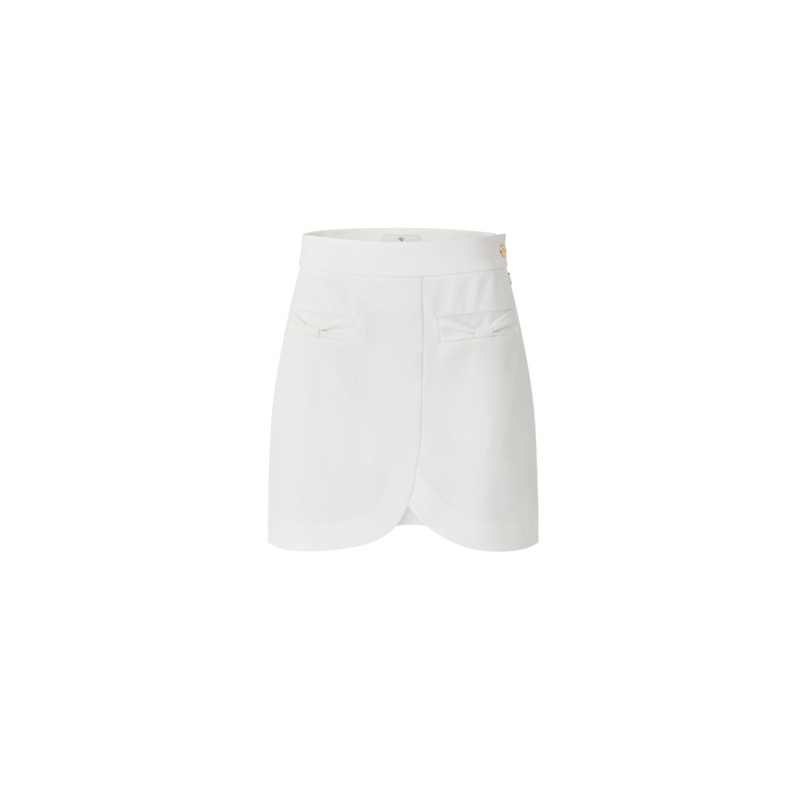 AOW WOMEN RIBBON POCKET TULIP SKIRT