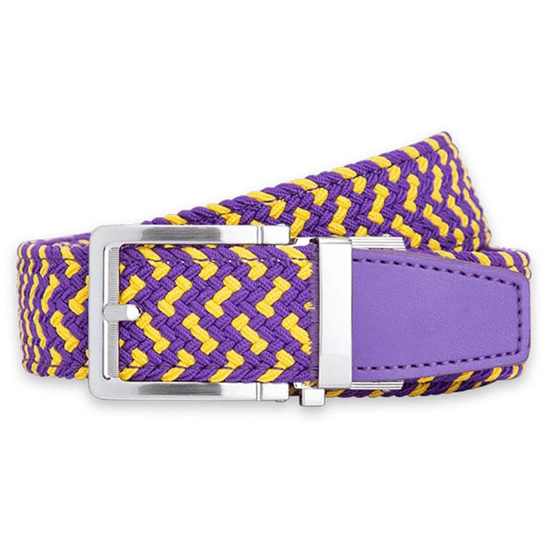Nexbelt Braided Golf Belt Burnt Purple/Gold – 23 Men