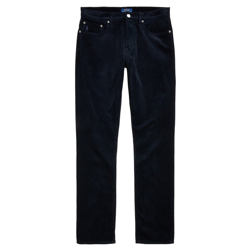 Ralph Lauren Varick Slim Straight Corduroy 5-Pocket Golf Pants Aviator Navy – FW24 Men