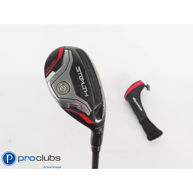 TaylorMade Stealth PLUS+ Rescue 19.5* 3 Hybrid w/ HC – HZRDUS 80g Stiff – 398665