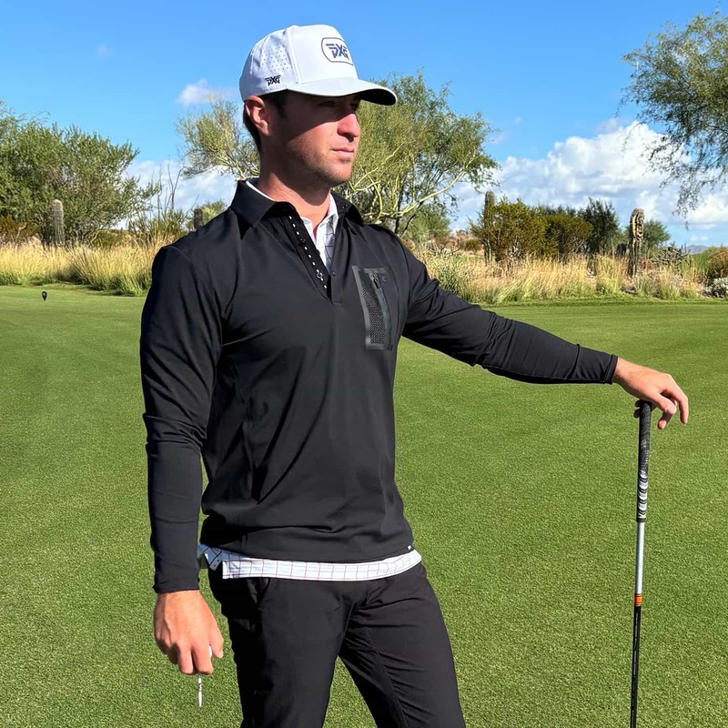 Men’s Long Sleeve Performance Pocket Polo
