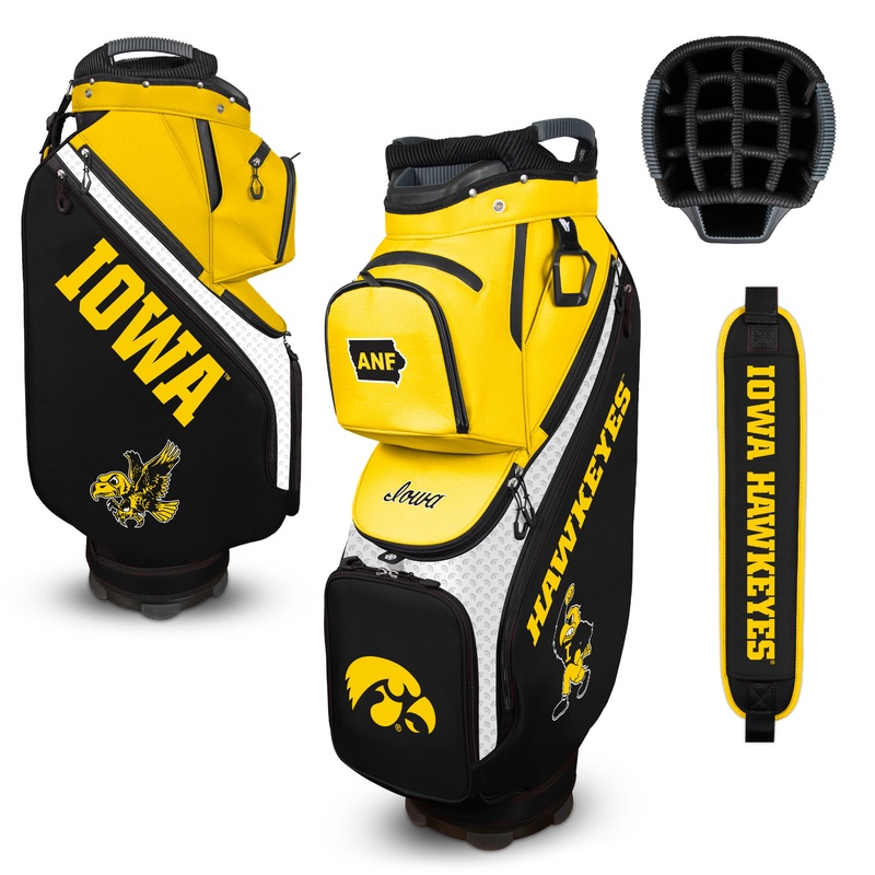NCAA Team Effort Clubhouse Cooler Iowa Hawkeyes Cart Bag