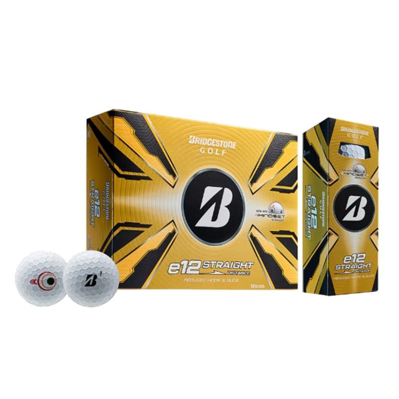Bridgestone 2025 e12 Straight Golf Balls White – 1 Dozen