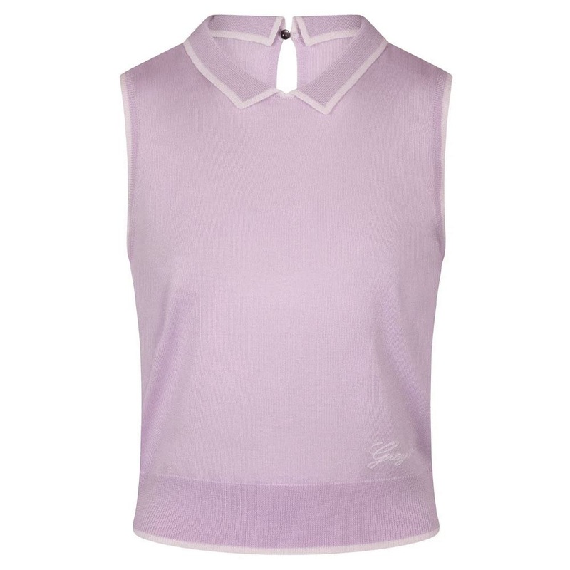 Greyson Bardot Sleeveless Golf Polo Lavender Mist – FA24 Women