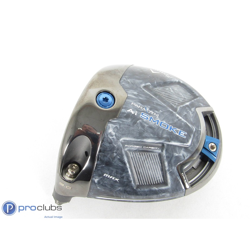 Left Handed! Callaway Paradym Ai Smoke MAX 9* Driver – Head Only – 435172
