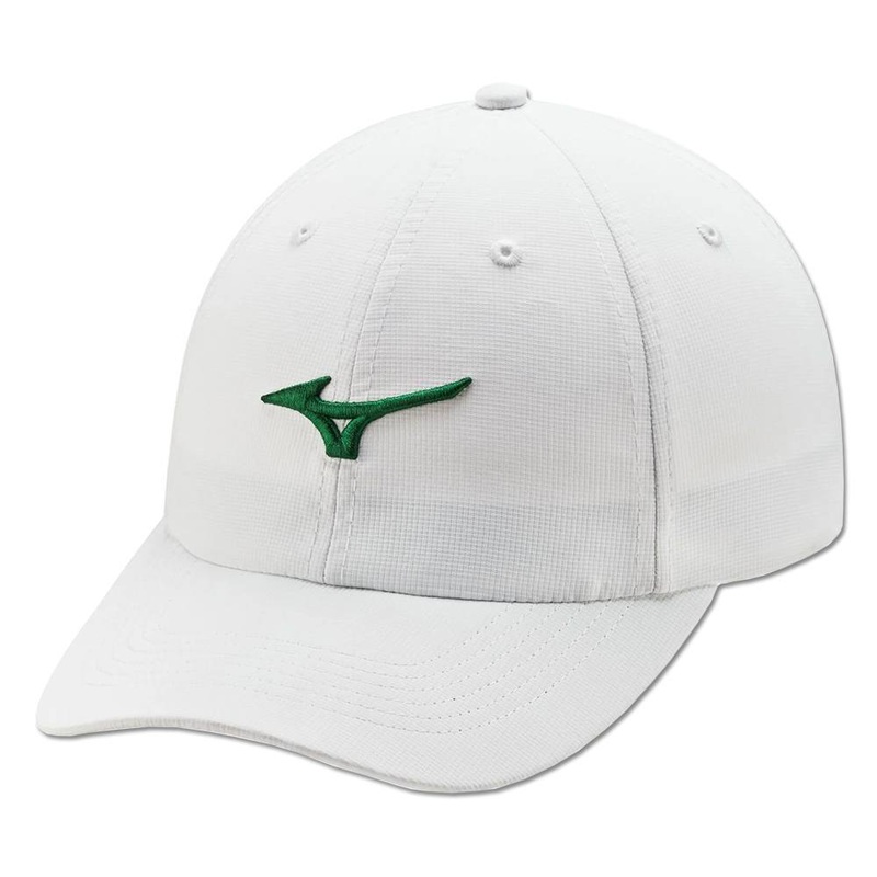 Mizuno Tour Adjustable Lightweight Golf Cap White/Green – 22 Men