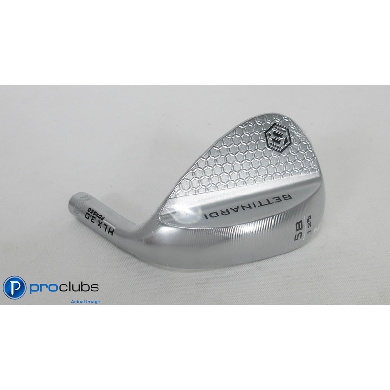 NEW BETTINARDI HLX 3.0 CHROME FORGED (12* BOUNCE) 58* WEDGE -HEAD ONLY- #344395
