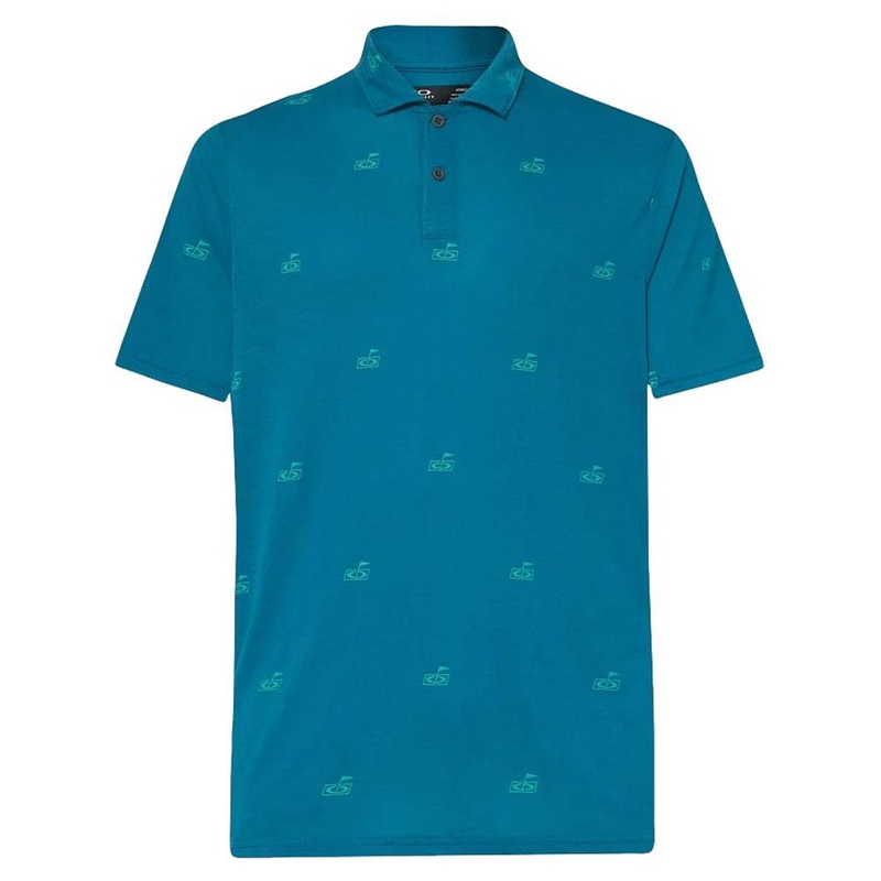 Oakley Flag Golf Polo Pattern Aurora Blue – SS23 Men