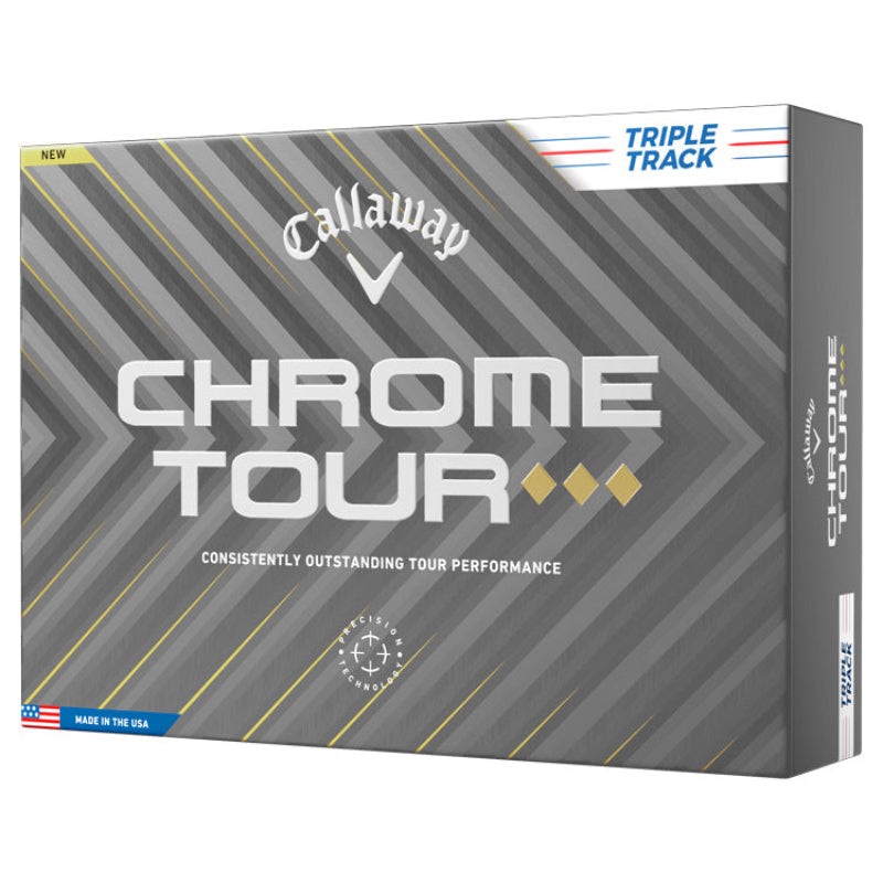 Callaway Chrome Tour Triple Diamond Triple Track Golf Balls – White