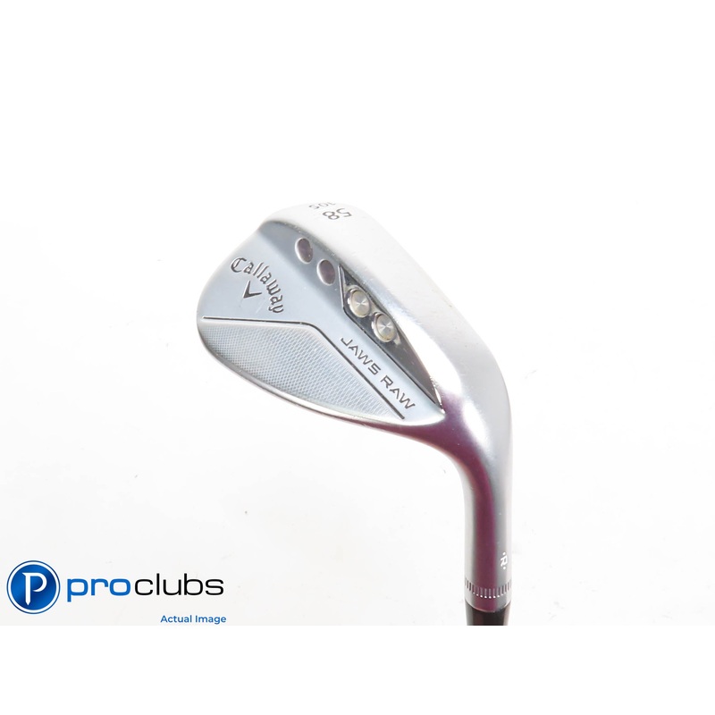 Callaway JAWS RAW Chrome 58*(10*) Wedge S-Grind – DG Spinner Wedge Flex – 424015