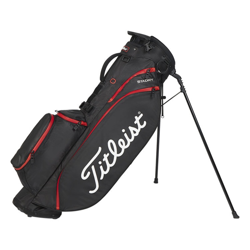 Titleist 2023 Players 4 Stadry Golf Stand Bag – Black/Black/Red