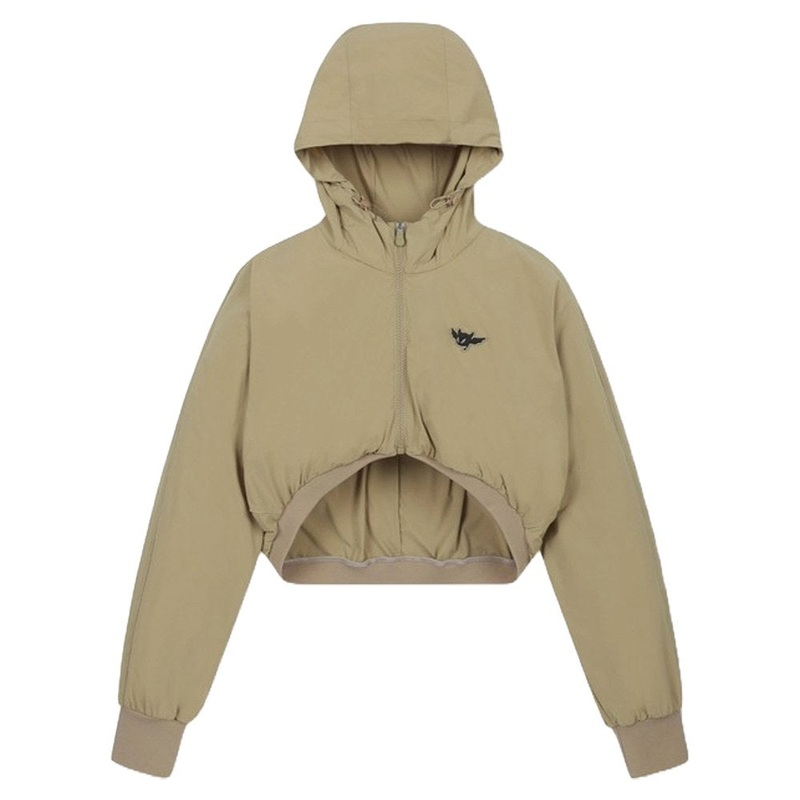 WAAC Bolero Hoodie Golf Jacket Light Brown – FW24 Women