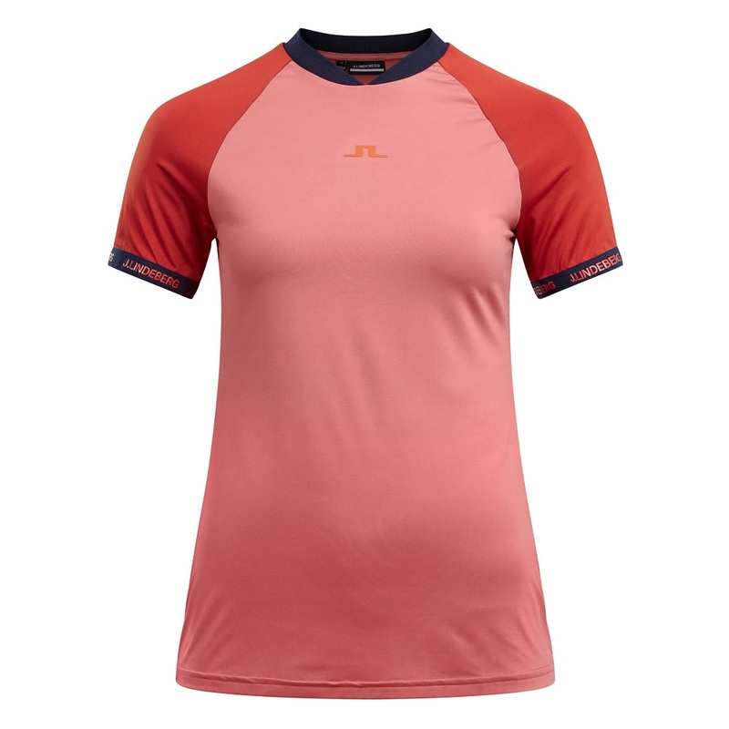 J.Lindeberg Sienna Golf Shirt Faded Rose – SS22 Women