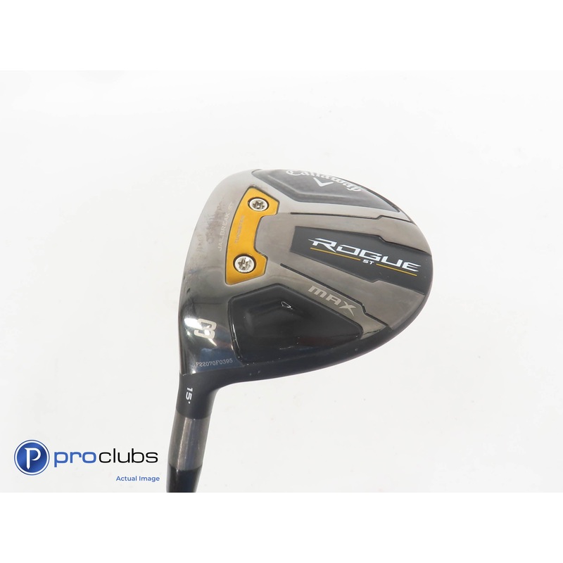 Nice! Left Handed Callaway Rogue ST MAX 15* 3 Wood – Cypher Regular Flex 358538