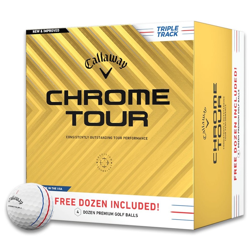 Callaway Chrome Tour Triple Track 3 Dozen + 1 Free Dozen Golf Balls (4 Dozen)