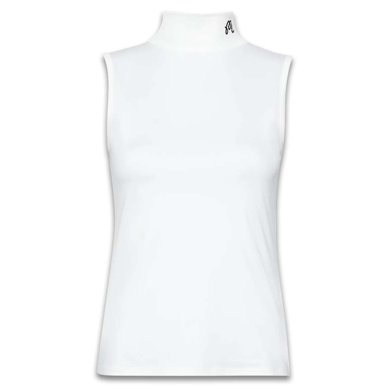Malbon Evergreen Match Point Golf Mockneck White – SS24 Women
