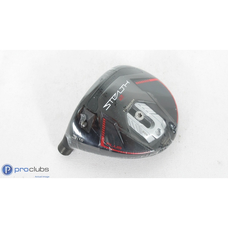 NEW! Left Handed TaylorMade Stealth-2 Plus 15* – 3 Wood – Head Only – L/H 396779