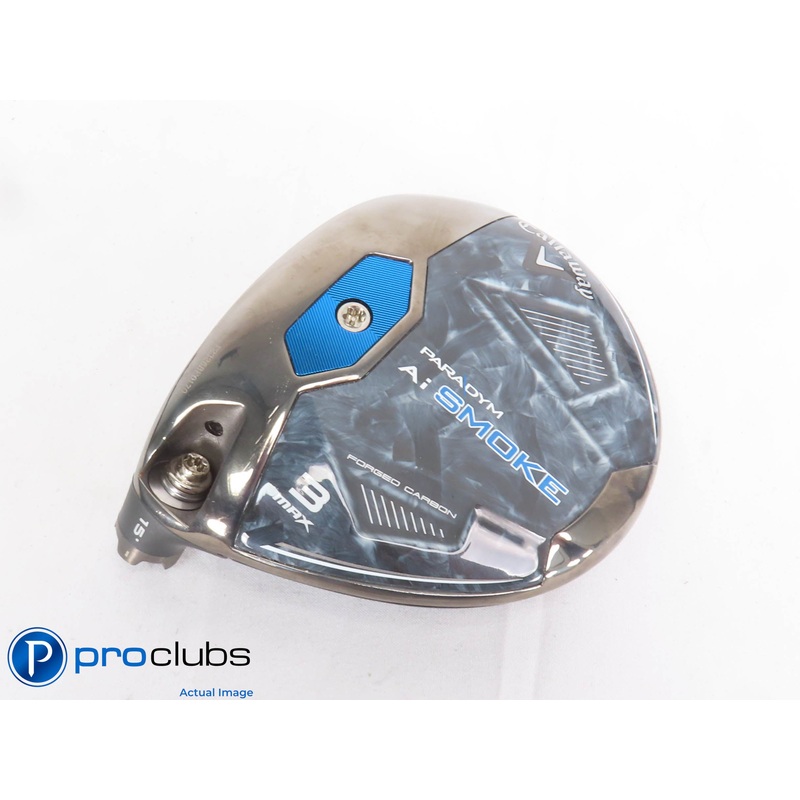 Nice! Left Handed Callaway PARADYM Ai Smoke MAX 15* 3 Wood – Head Only – 429482