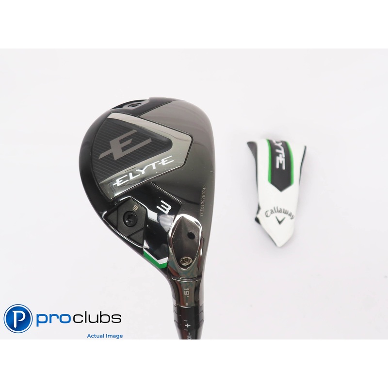 Tour Issue! Callaway ELYTE 19* 3 Hybrid w/ HC – KBS PGI 70g Regular Flex #447932