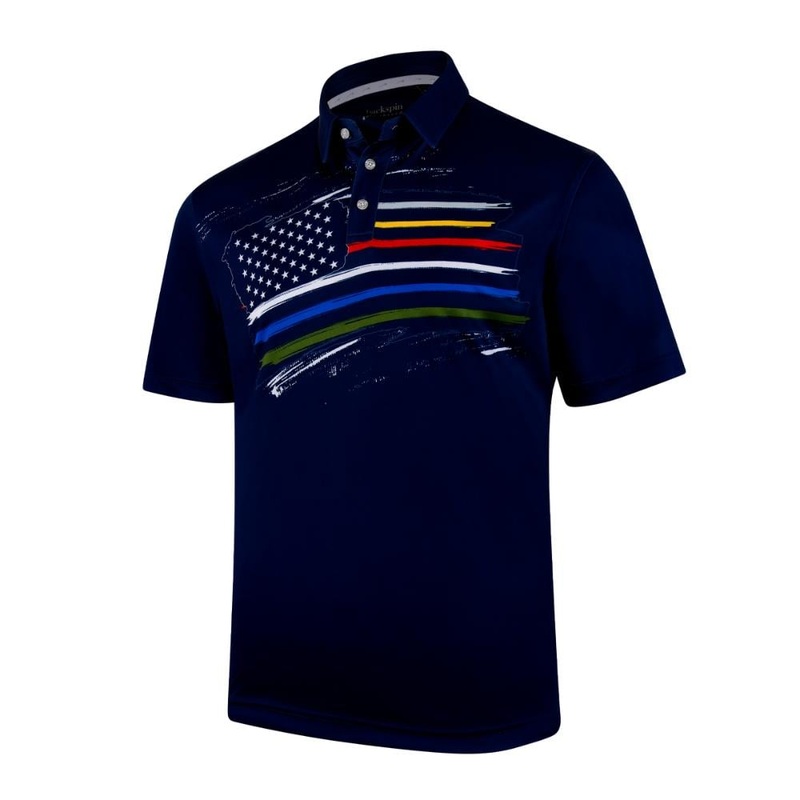 Backspin Men’s Patriot Polo 24