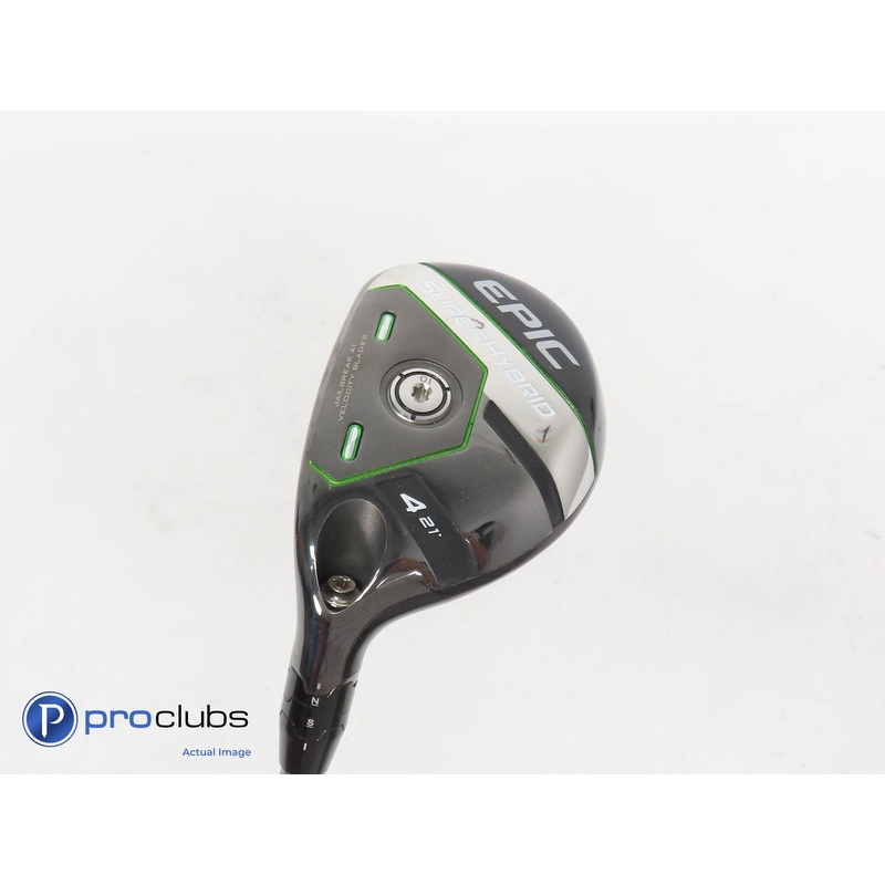 Left Handed Callaway Super Hybrid 21* 4 Hybrid – SteelFiber fc75 Regular 340879