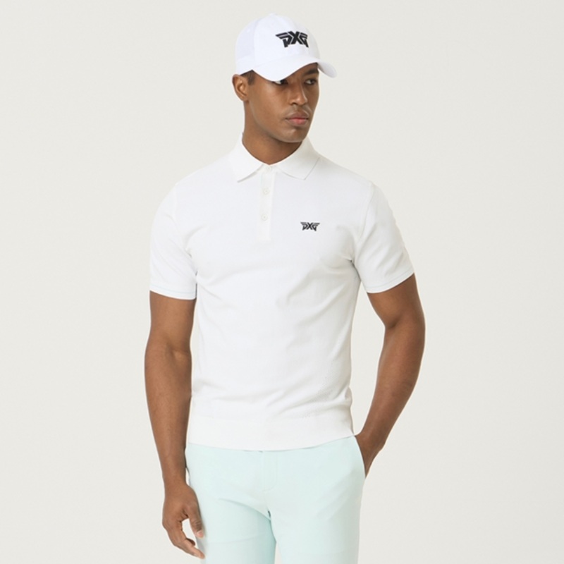 PXG KOREA MEN SUMMER COLLARED SHORT SLEEVE KNIT