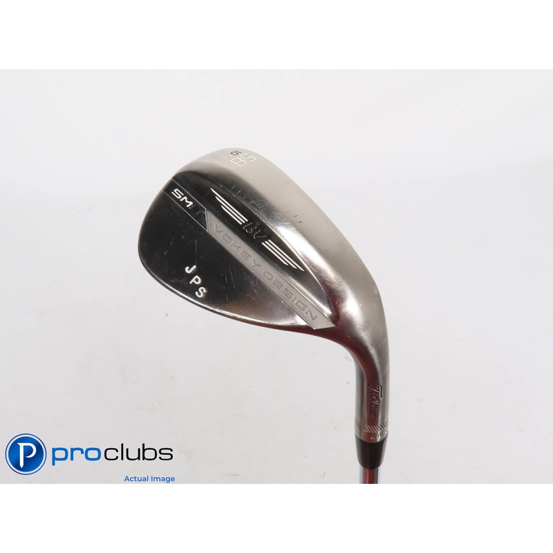 Nice! Tour Issue Titleist Vokey SM8 Brushed Steel S-Grind 58*(10*) Wedge 412655