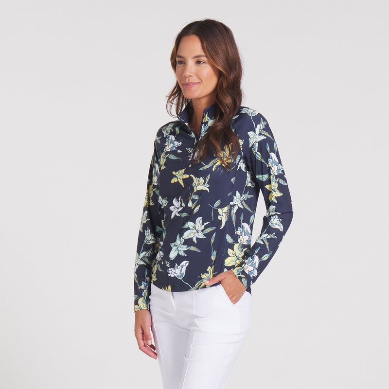 Women’s YouV Lily Floral Golf 1/4 Zip