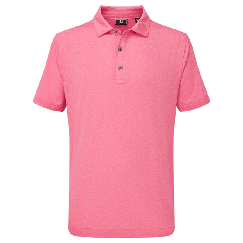 FootJoy Junior Golf Painted Floral Lisle Golf Polo