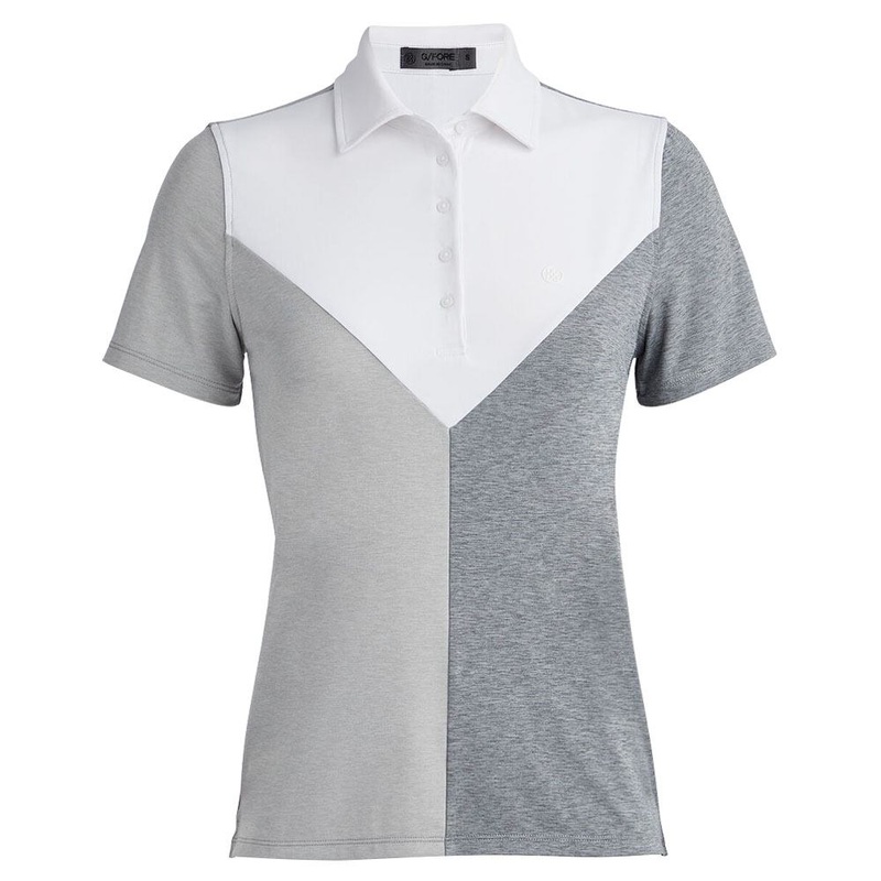 Gfore Colour Block V Melange Tech Jersey Golf Polo 2023 Women