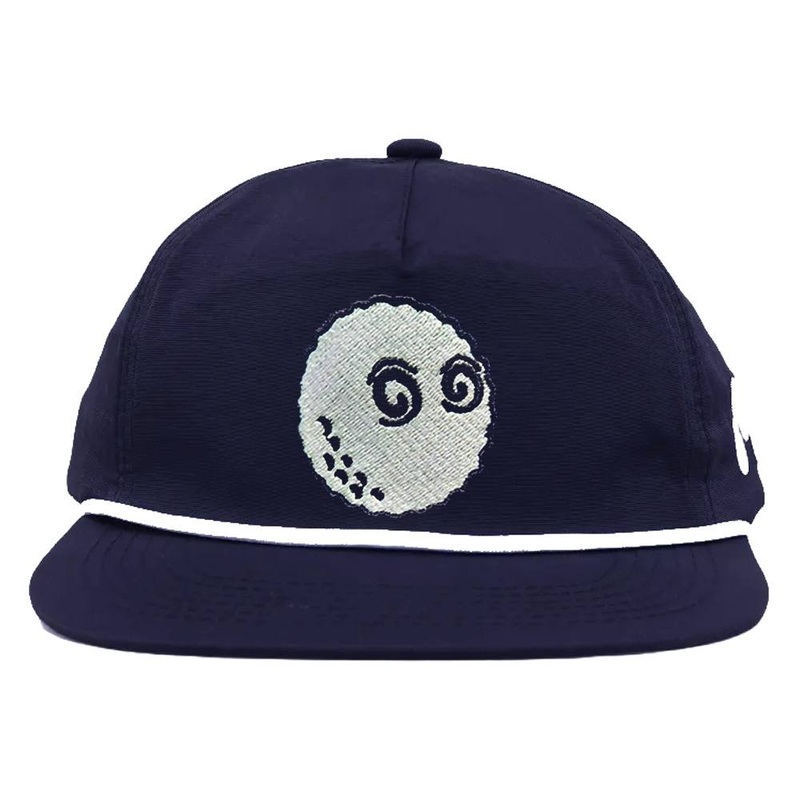 Malbon Evergreen Nylon Rope Golf Cap Navy – FW24 Men