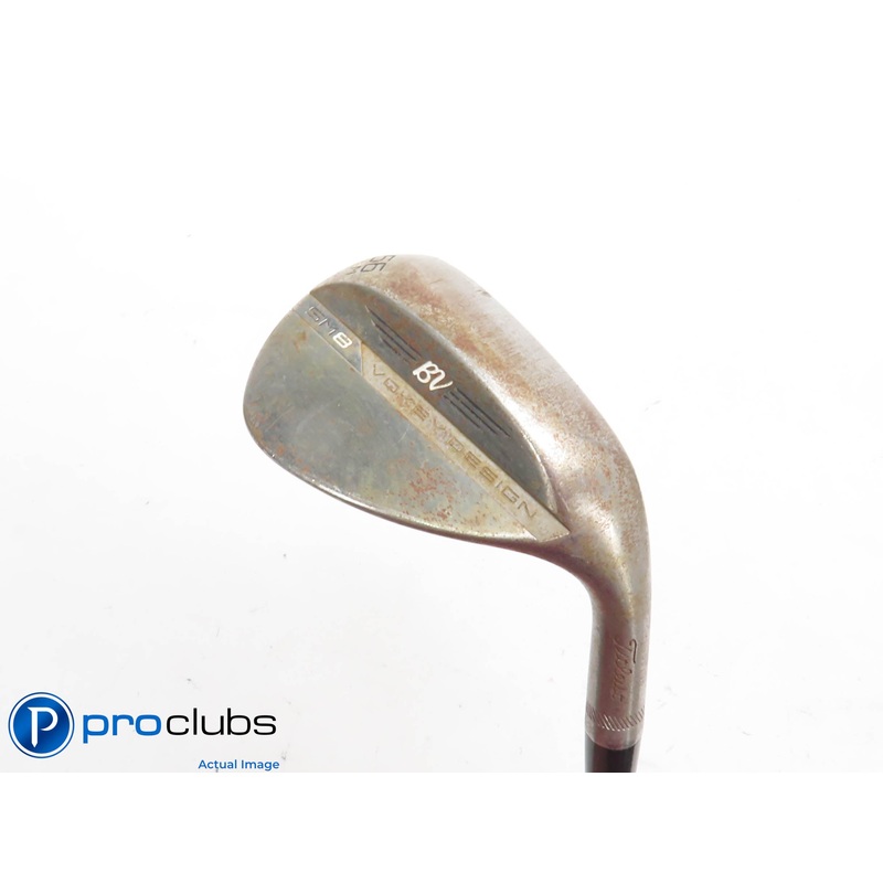 Titleist Vokey SM8 56*(8*) RAW Wedge M-Grind – KBS 610 Wedge Flex – 424349