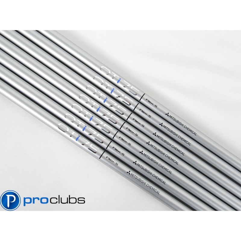 7pc NEW MITSUBISHI CHEMICAL OTi 75 STIFF FLEX GRAPHITE IRON SHAFTS .370 TIP