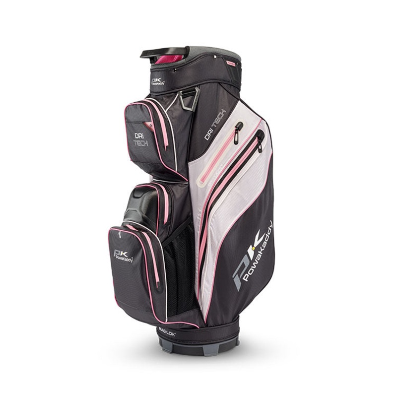 Powakaddy Dri Tech Waterproof Golf Cart Bag – Black/Pink