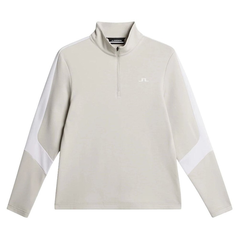 J.Lindeberg Carl Mid Layer Golf Pullover Moonbeam – SS24 Men