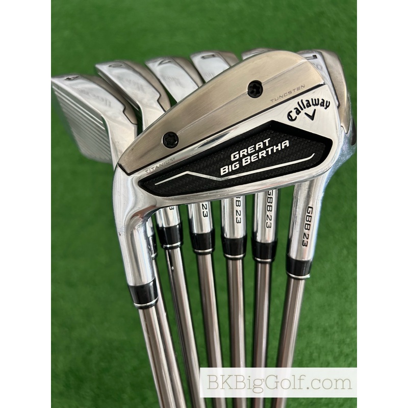 LH Callaway Great Big Bertha GBB 23 Iron Set 4-P / Helium 60 F3 Regular Graphite +1