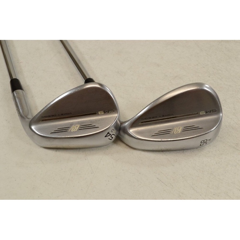 Titleist Vokey SM9 Tour Chrome 54*, 58* Wedge Set Right Wedge Flex Steel #179206