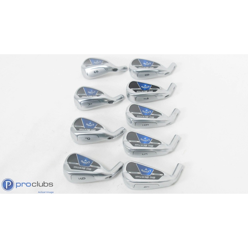 New! Left Handed Callaway 21′ Big Bertha 4-PW,GW,SW -Iron Set Head Only- 367324