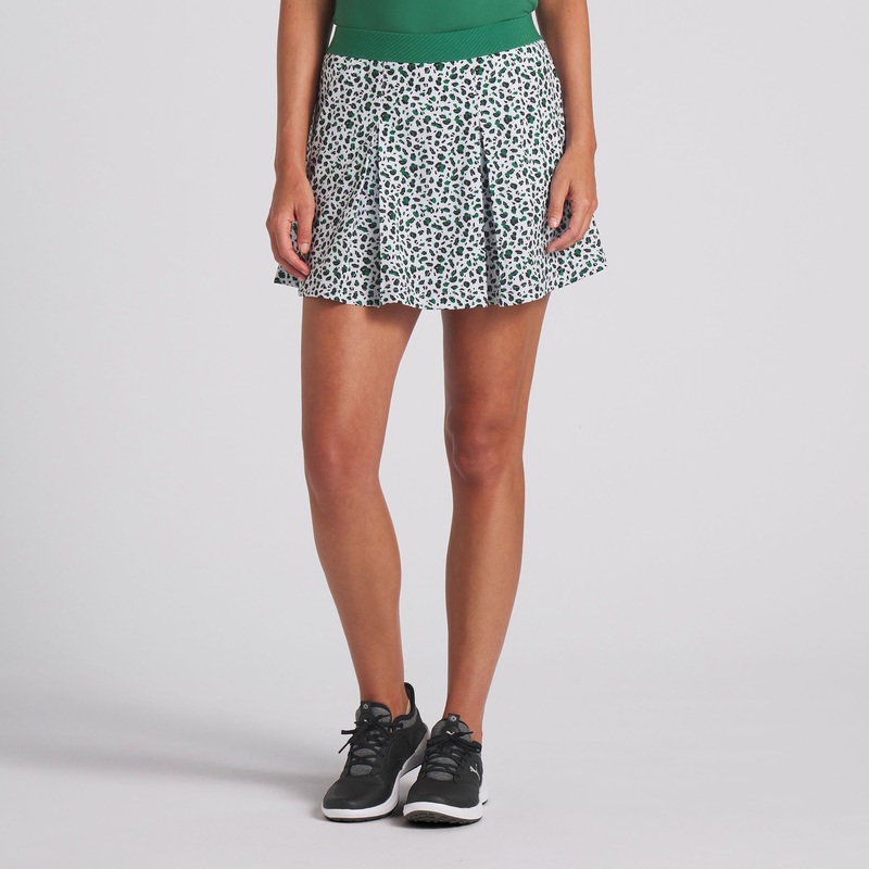 Women’s Pleated Leopard Golf Skirt