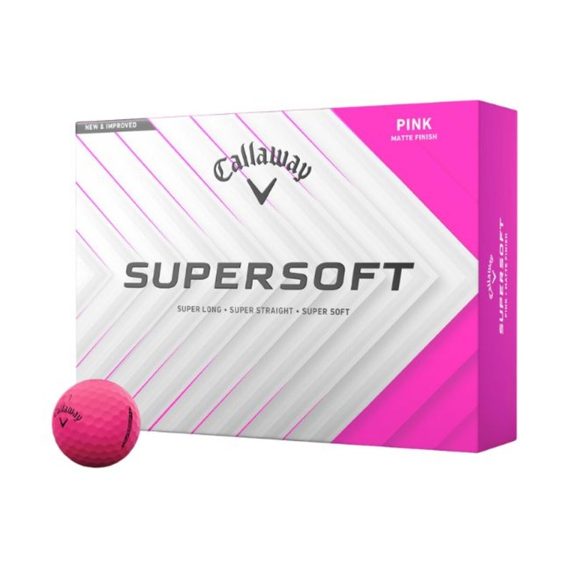 Callaway 2025 SuperSoft Pink Golf Balls (1 Dozen)