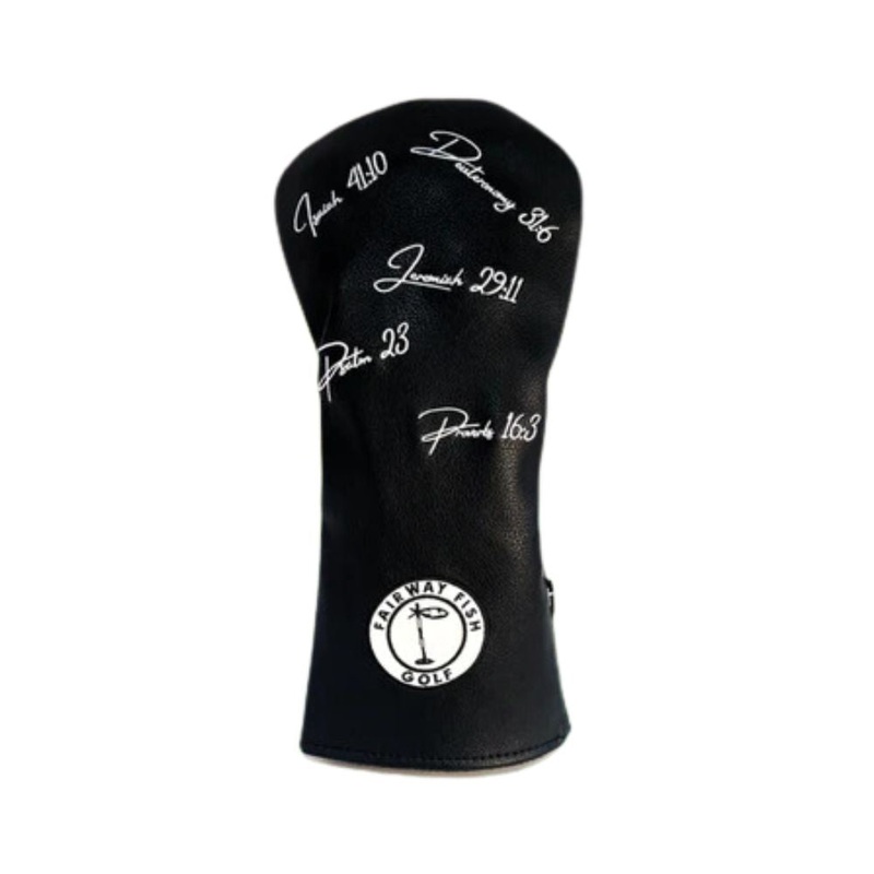 Fairway Fish Bible Verse Driver Headcover – Black