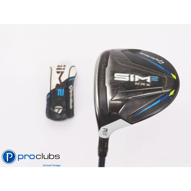 Left Handed TaylorMade SIM2 MAX 15* 3 Wood w/ HC – Ventus Blue 5R Regular 448151